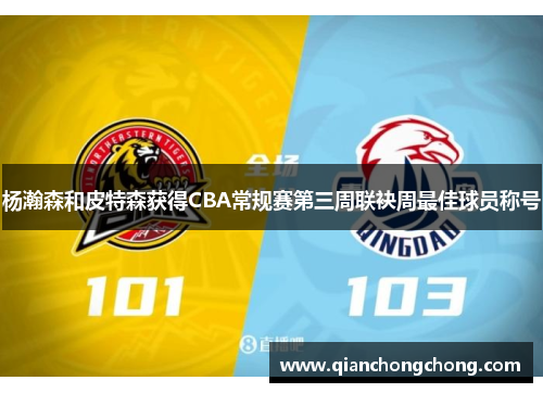 杨瀚森和皮特森获得CBA常规赛第三周联袂周最佳球员称号